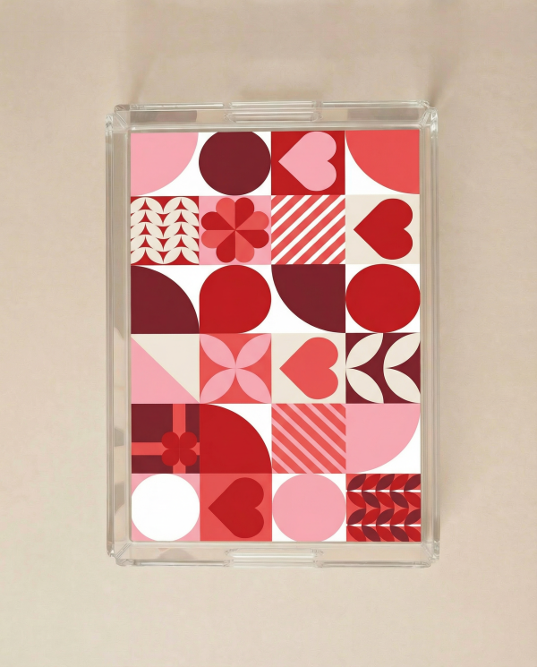 The Retro Love Acrylic Tray