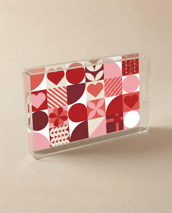 The Retro Love Acrylic Tray