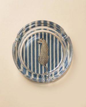 The Jaguar & Stripe Glass Statement Piece